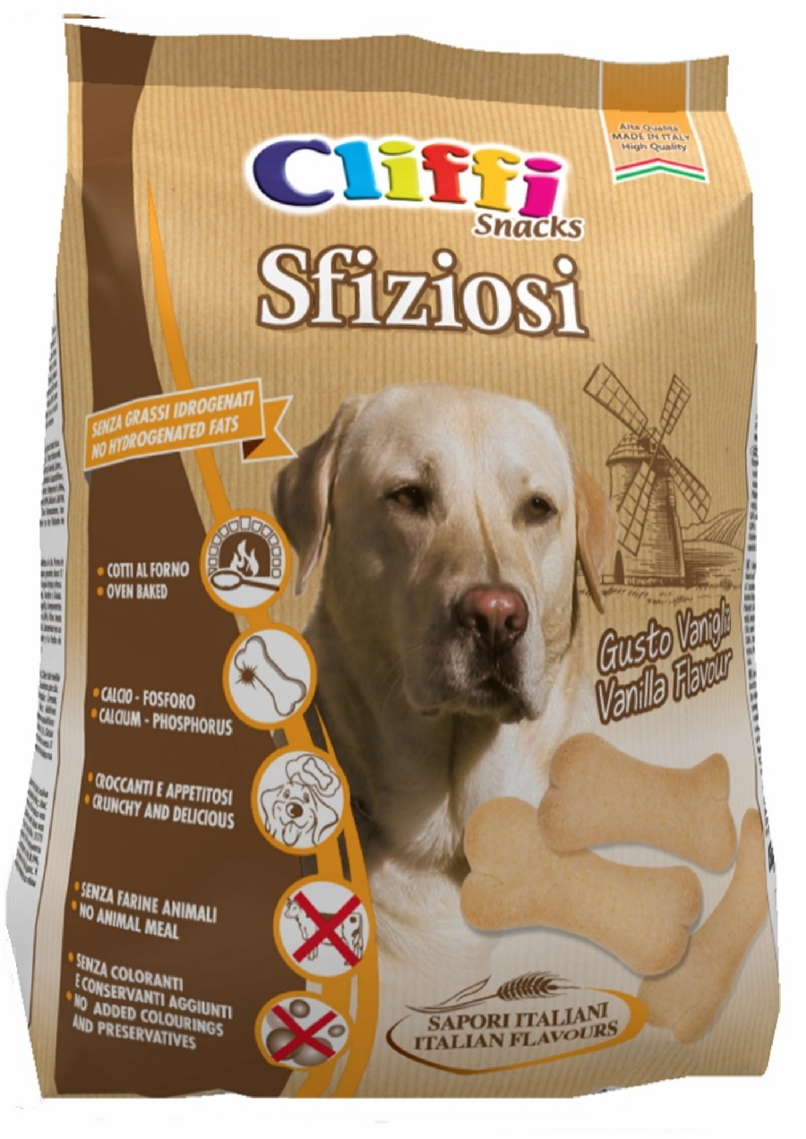 Cliffi (Италия) Лакомство для собак Бисквиты с кальцием (Sfiziosi) PCAT209 0,400 кг 15547