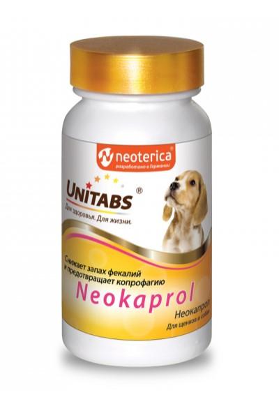 Unitabs Кормовая добавка Neokaprol для снижения запаха фекалий у щенков и собак и предотвращения копрофагии 100 таб. U311 0,080 кг 55839