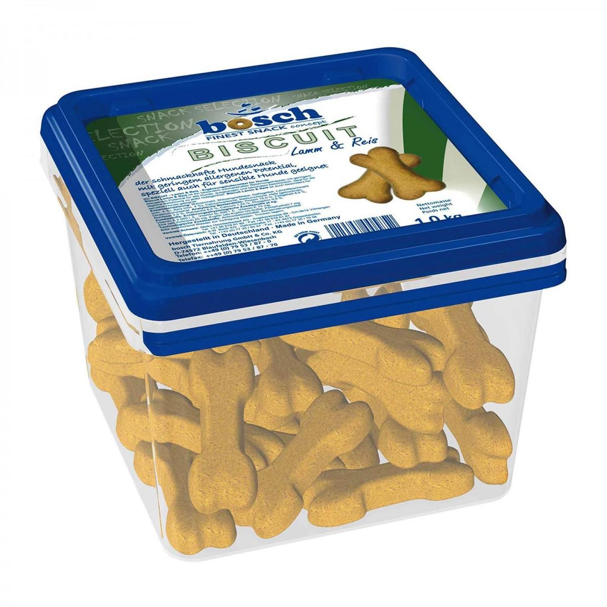 Bosch Лакомство для собак склонных к аллергии Ягнёнок и рис Biscuit 3228101 | Biscuit, 1 кг 