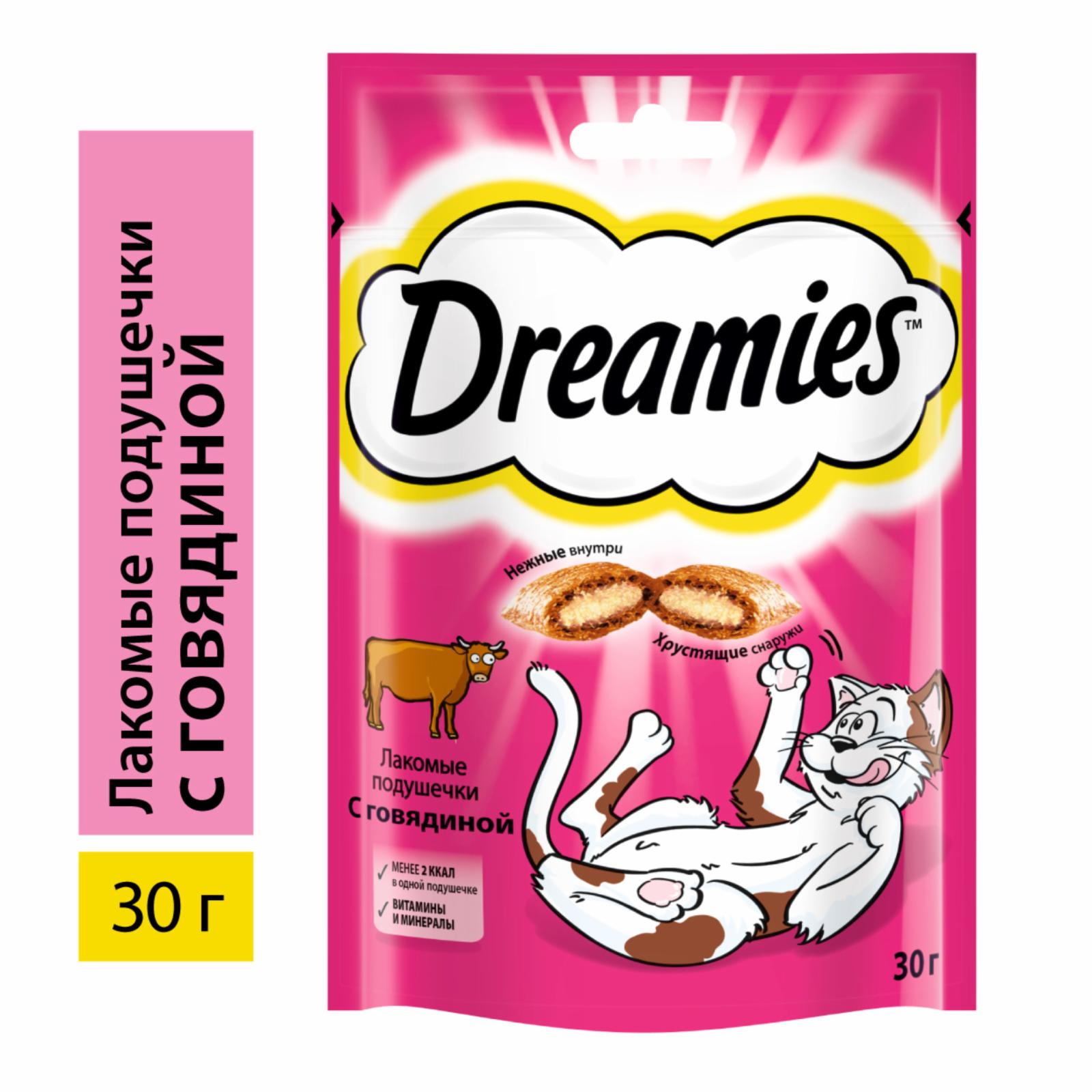Dreamies Лакомые подушечки для кошек с говядиной 755110227843 0.030 кг 22967