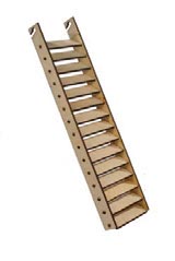 Лесенка деревянная широкая большая  (35х9,5х2,5см), для грызунов