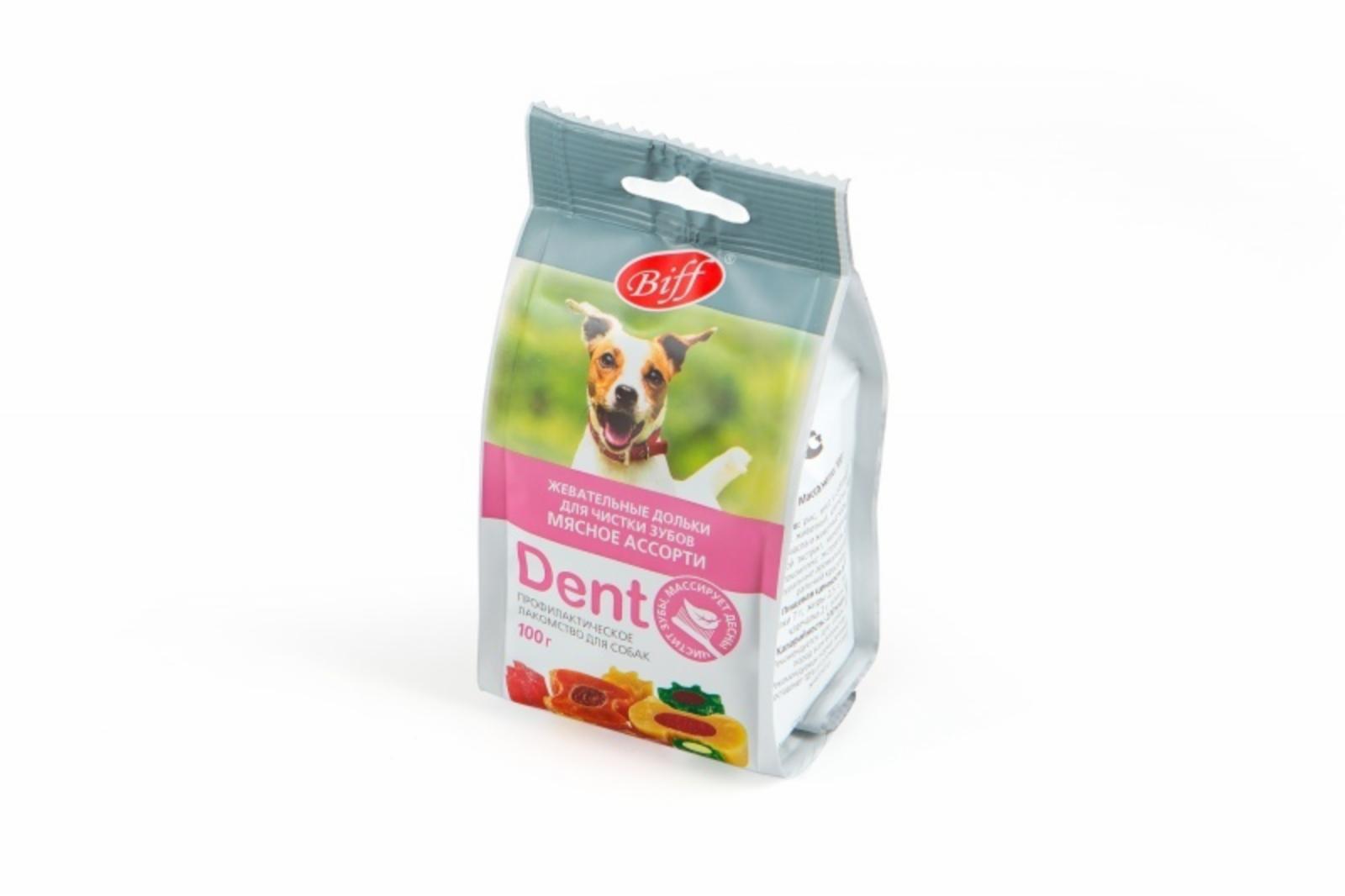 TiTBiT Жевательные дольки Dent мясное ассорти (006139) 0.100 кг 40756