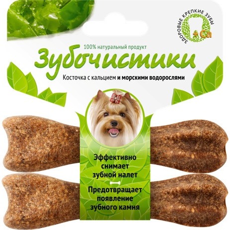  [88480] Зубочистики для собак мелких пород со вкусом морских водорослей 2x18г 36г картонподвес 196, 88480 