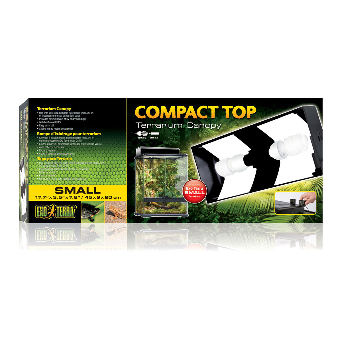 Cветильник Compact Top для террариумов Арт: РТ2603, PT2605, PT2607 45x9x20 см. PT2226 (H222266), H222266