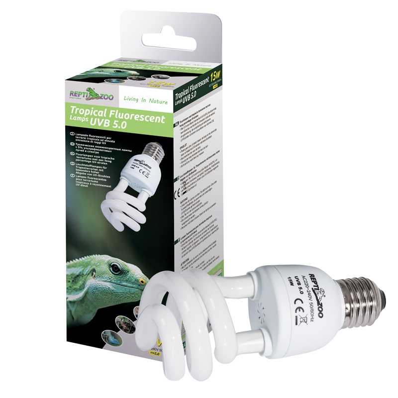 Амма 83725042 Repti-Zoo Лампа УФ 5015CT Compact Tropical 5.0, 15Вт