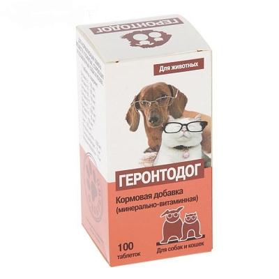 7 собак Геронтодог минерально-витаминная добавка для пожилых собак 100 таб