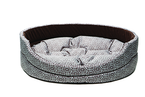 Лежанка COMFY  DAISY  L  (60х51х17 см), узор бежевого  цвета