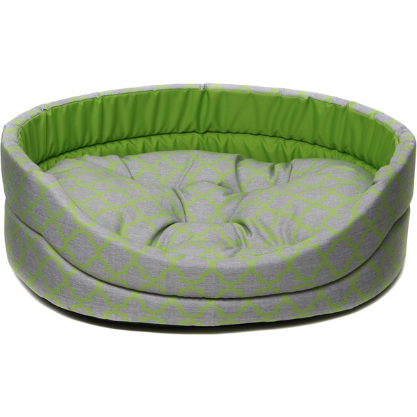 Лежанка COMFY  LENA COLOR  M серыйсалатовый (54х46х16 см)