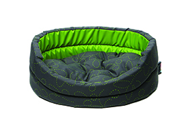 Лежанка COMFY  LENA COLOR  M серыйсалатовый (54х46х16 см)