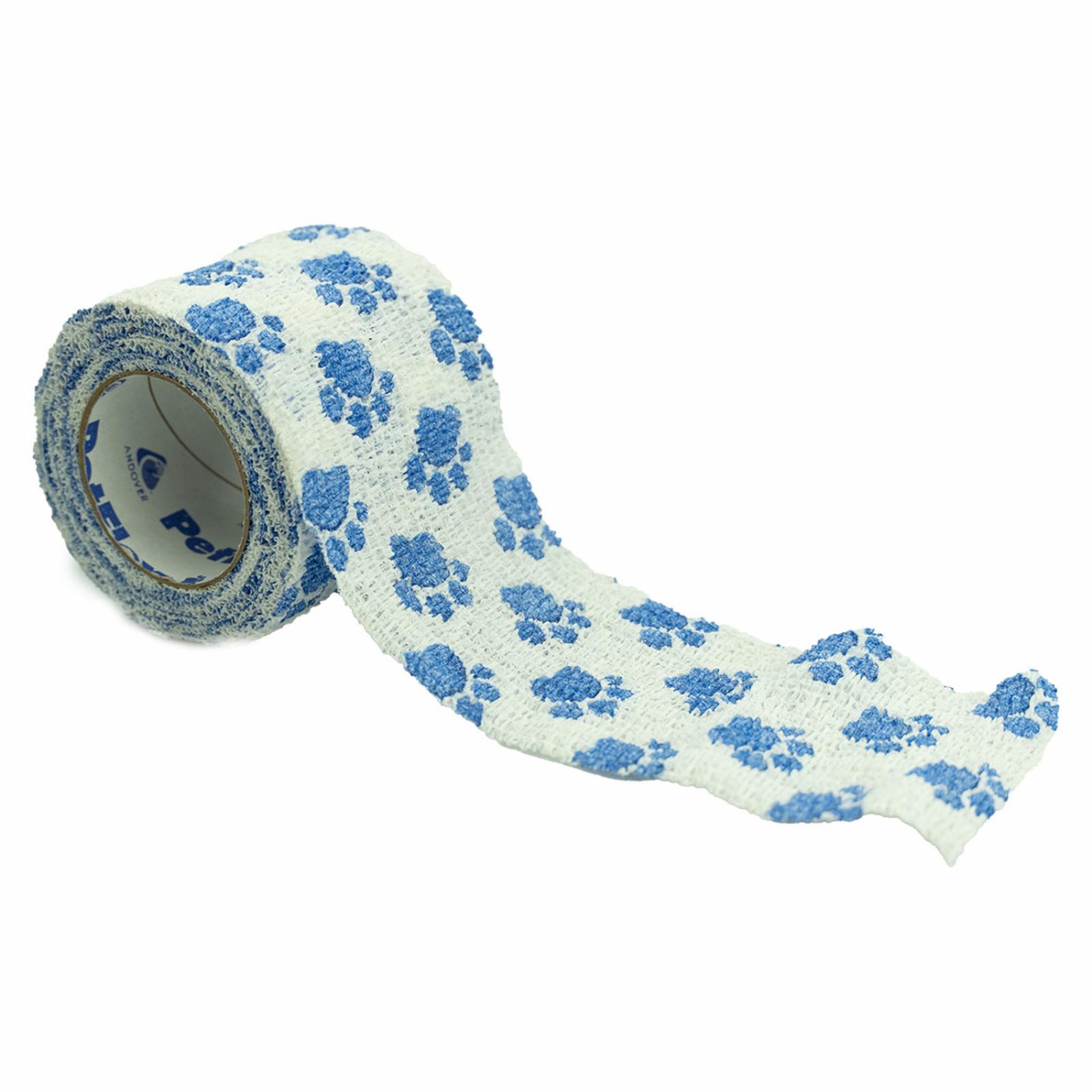 Andover Бандаж Andover PetFlex голубые лапы на белом 5 см х 4,5 м 2200PW-036 0,025 кг 55228