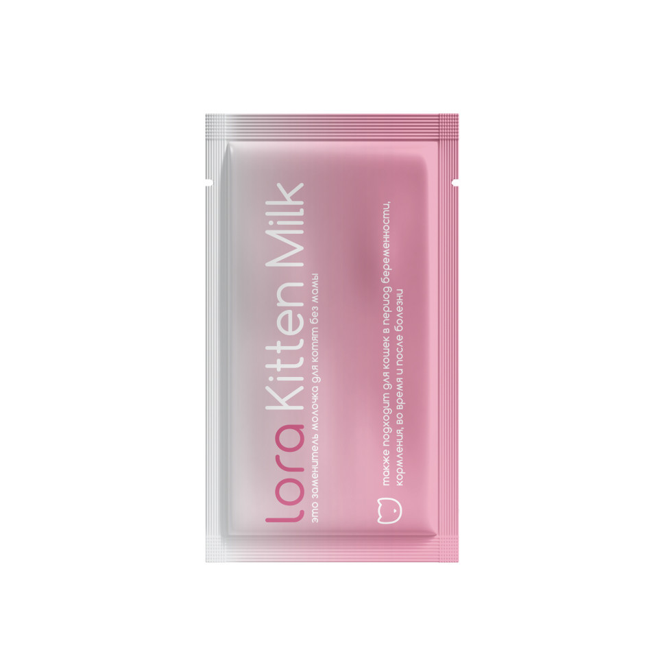 Lora Kitten Milk заменитель молока для котят сухая смесь в паучах - 30 г х 20 шт