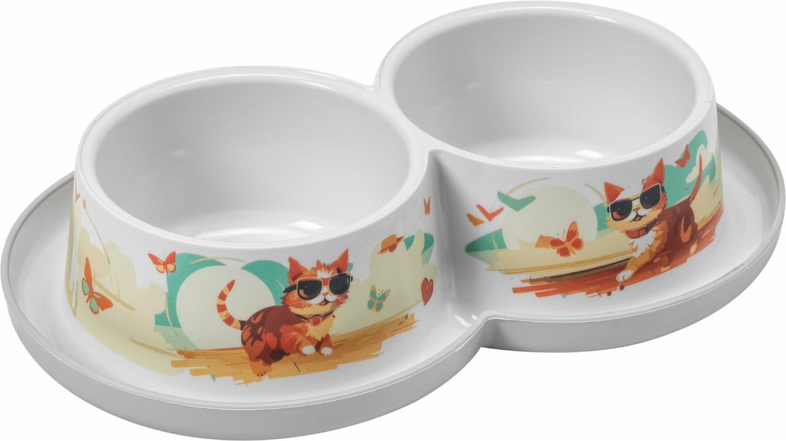 Moderna Миска с рамкой Double Trendy Dinner Small  белая MOD-H136-0027-IL61 0.454 кг 67597