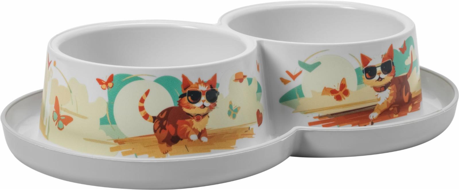 Moderna Миска с рамкой Double Trendy Dinner Small  белая MOD-H136-0027-IL61 0.454 кг 67597