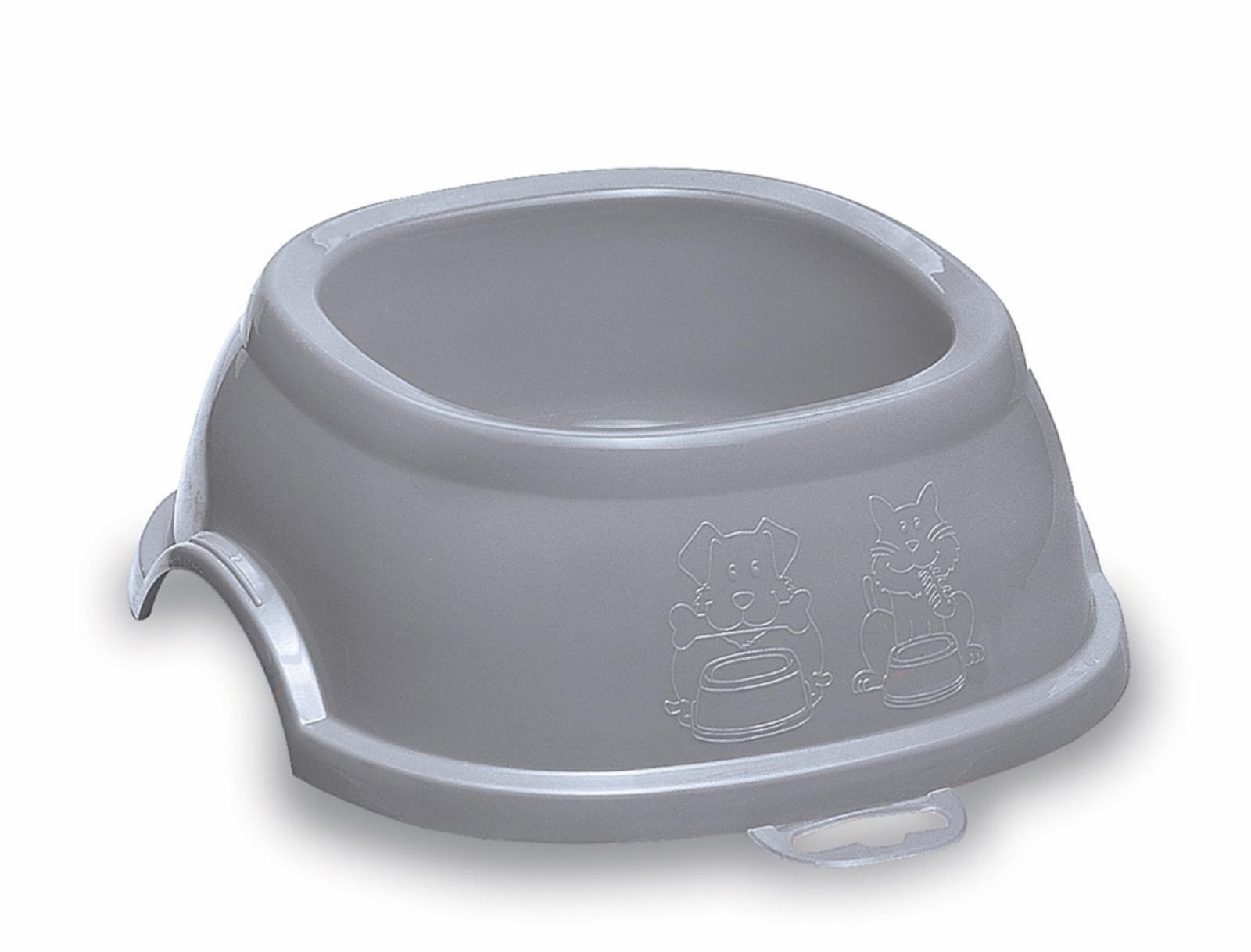 Stefanplast Миска нескользящая Break 2 серый 600мл 19*19*7см (CIOTOLA BREAK 2 CON PIEDINI ASSORTITO) 96120 96120 0.100 кг 58213