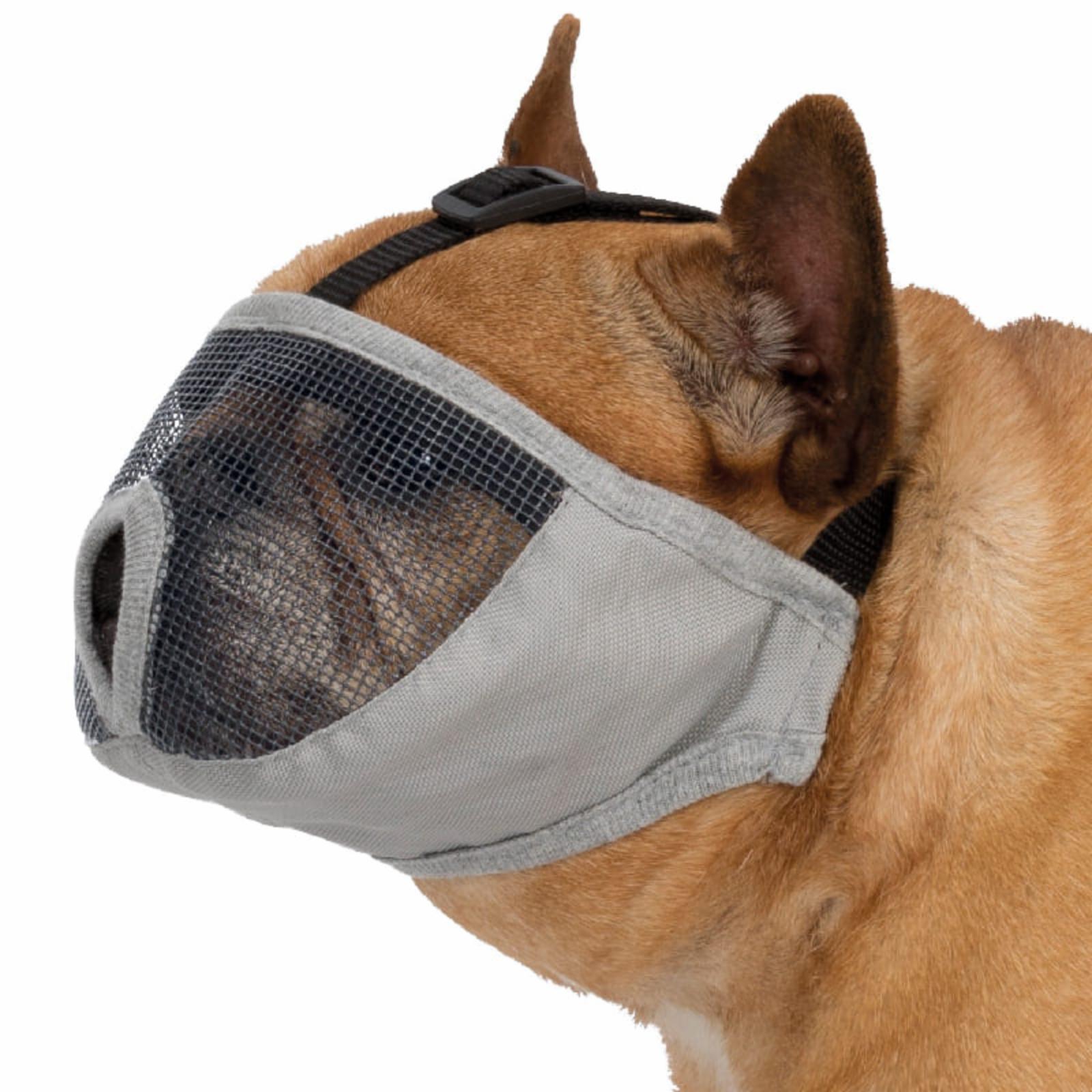 Trixie ВИА Намордник  для короткомордых  пород полиэстер  S: 31 cм серый 17626 0.055 кг 34130