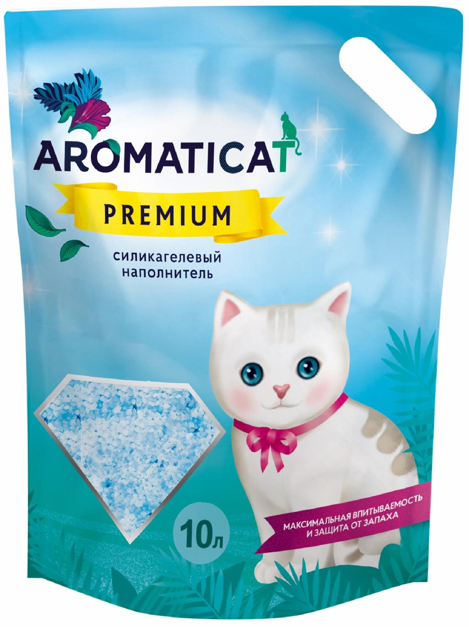 AromatiCat Силикагелевый наполнитель Premium 10л 4.000 кг 34405, 13001001029