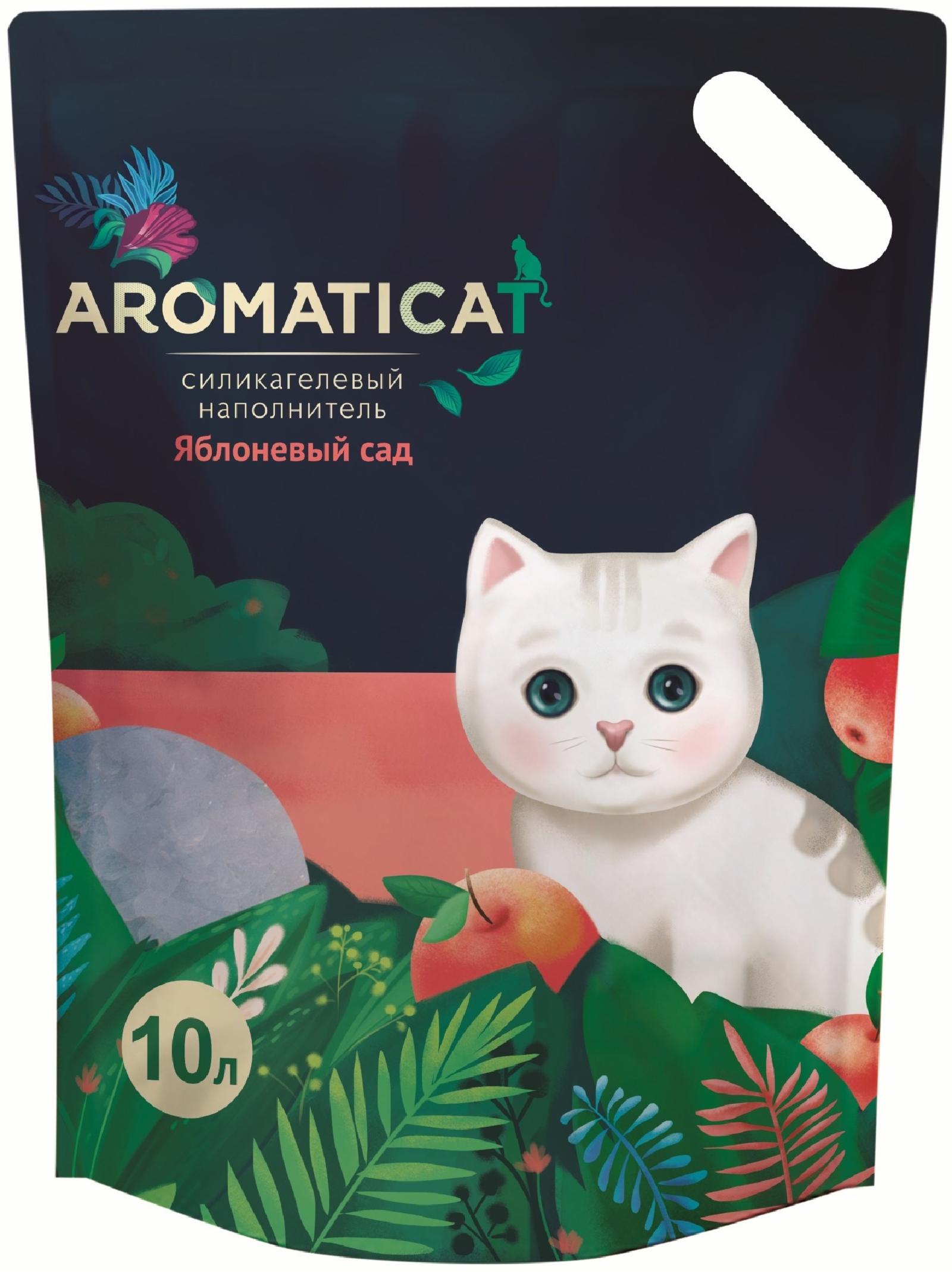 AromatiCat Силикагелевый наполнитель Яблоневый сад 10л 4.300 кг 34408, 18001001029