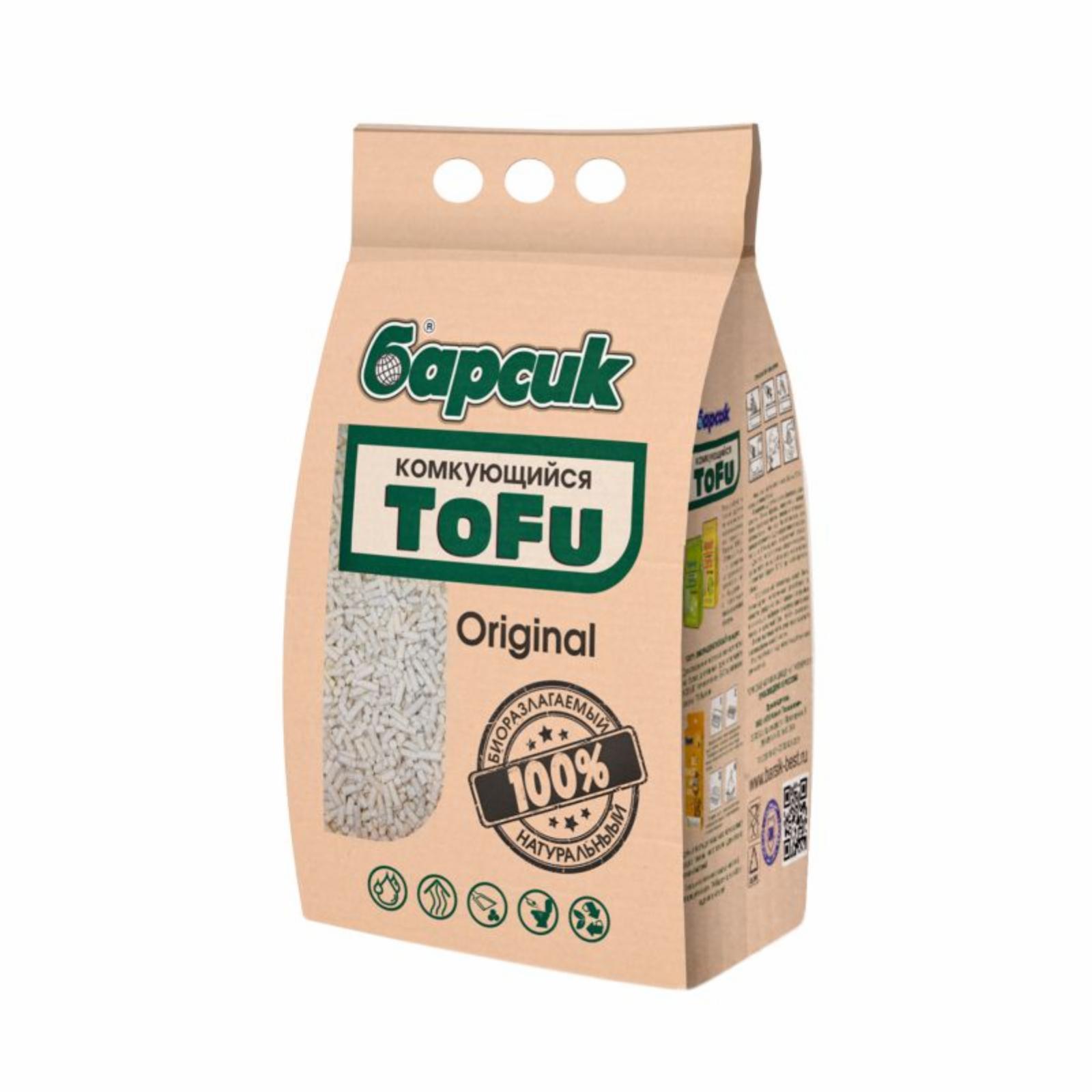 Барсик Комкующийся наполнитель TOFU Original 4,54 л 2.300 кг 62317