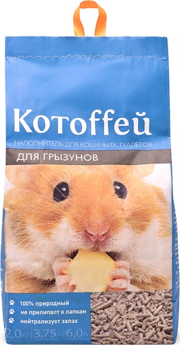 Котоффей Наполнитель дгрызунов древесный 6л, 96394
