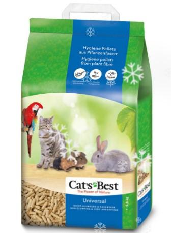 Cats Best Древесный впитывающий наполнитель для кошек и грызунов Universal 10л-26147 | Universal 5,5 кг 23045