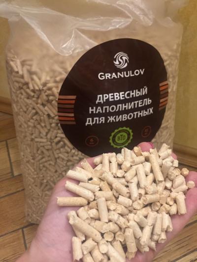 Древесный наполнитель 15 кг Granulov
