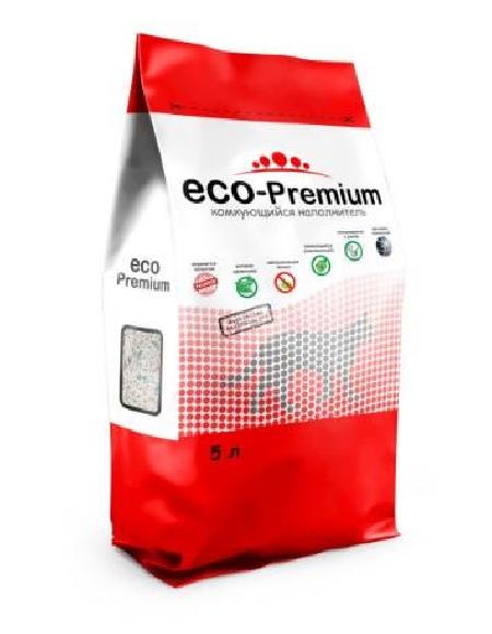 ECO Premium GREEN Комкующийся древесный наполнитель без запаха 1,9 кг 5 л 