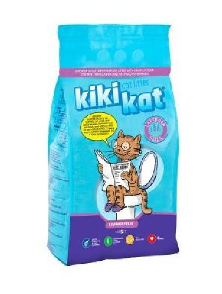 KikiKat ВИА Бентонитовый наполнитель для кошачьего туалета супер-белый комкующийся с ароматом Лаванда 5 л. KKT688039 KKT688039 4,350 кг 61491