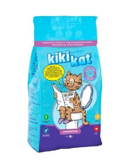 KikiKat ВИА Бентонитовый наполнитель для кошачьего туалета супер-белый комкующийся с ароматом Лаванда 10 л. KKT688053 KKT688053 8,700 кг 61490