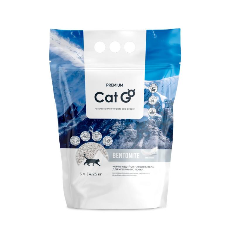 Наполнитель Cat go БЕНТОНИТ Оригинал 4,25 кг (5л), УТ-053756, 62200100458