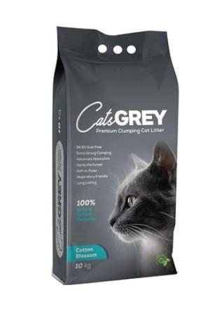 Cat’s Grey Наполнитель Cats Grey для кошачьего туалета с ароматом хлопкового цветка 013315065 10,000 кг 63872