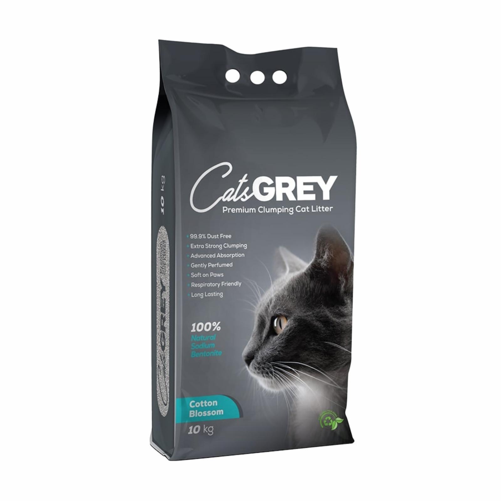 Cat’s Grey Наполнитель Cats Grey для кошачьего туалета с ароматом хлопкового цветка 013315065 10.000 кг 63872, 65900100458