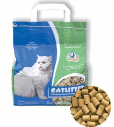 наполнитель CATLITTER ДРЕВЕСНЫЙ 20 кг (древесные гранулы 8-10 мм) , , 74000100458