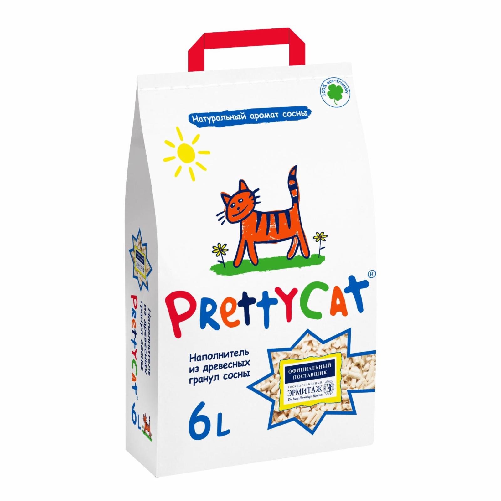 Pretty Cat Древесный наполнитель (Wood Granules) 10.000 кг 20211