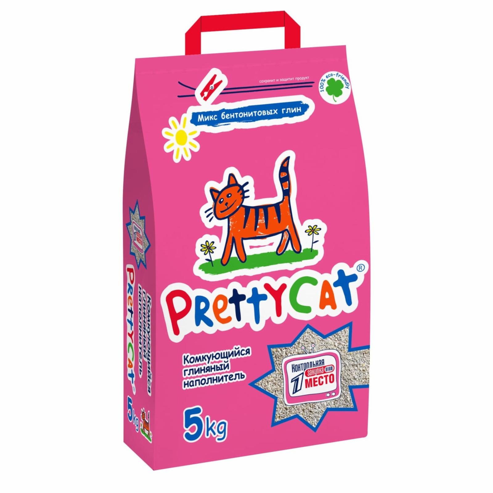 Pretty Cat Комкующийся наполнитель (Euro Mix Double Effect) 20.000 кг 26159