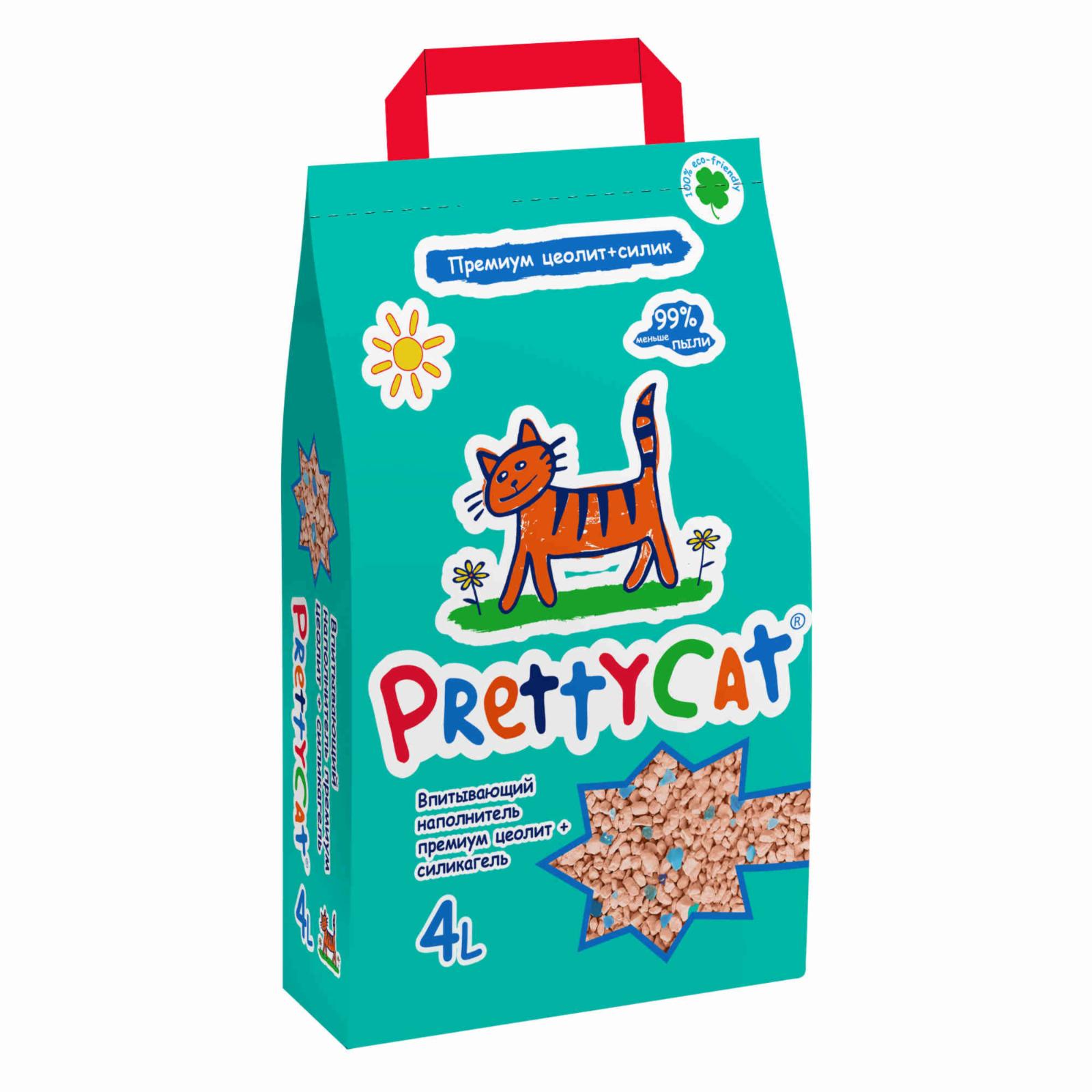 Pretty Cat Наполнитель впитывающий для кошачьих туалетов Premium 4л 4689089621571 2.000 кг 60086, 5800100467
