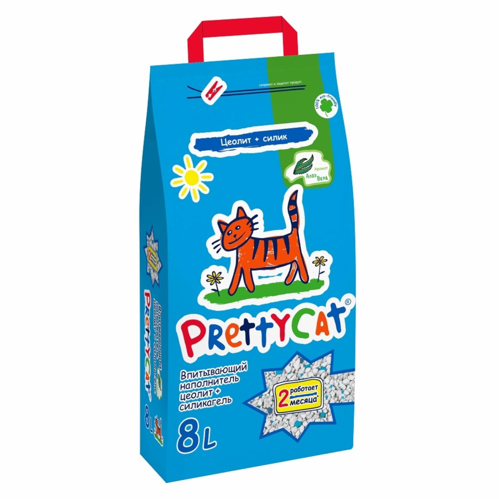 Pretty Cat Наполнитель впитывающий для кошачьих туалетов Naturel С АЛОЕ 4689089621540 10.000 кг 60090, 6100100467