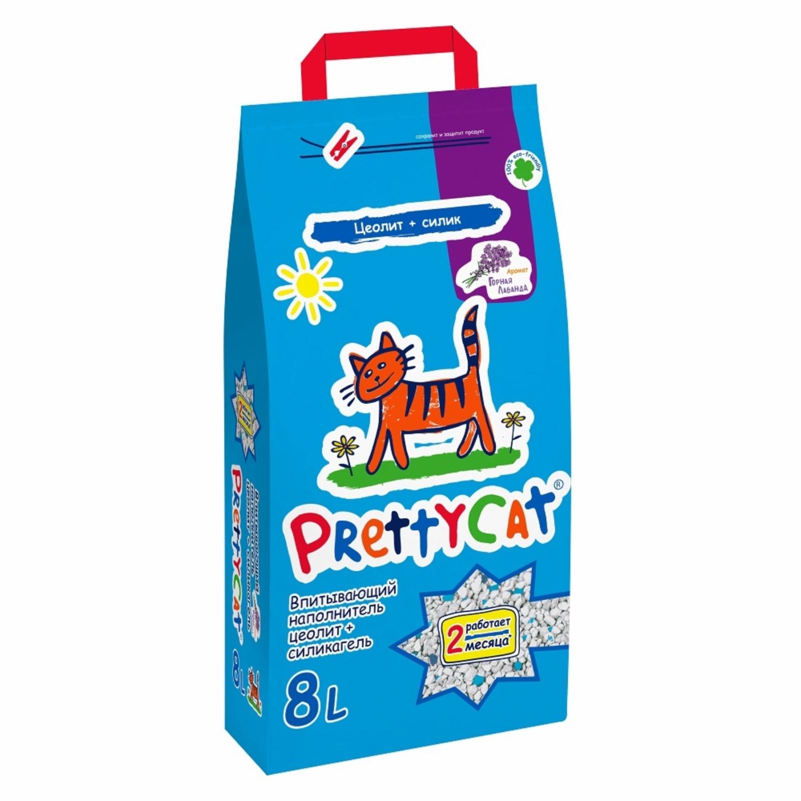 Pretty Cat Наполнитель впитывающий для кошачьих туалетов  Naturel С ЛАВАНДОЙ 4 л 4689089621472 2.000 кг 62058, 6400100467