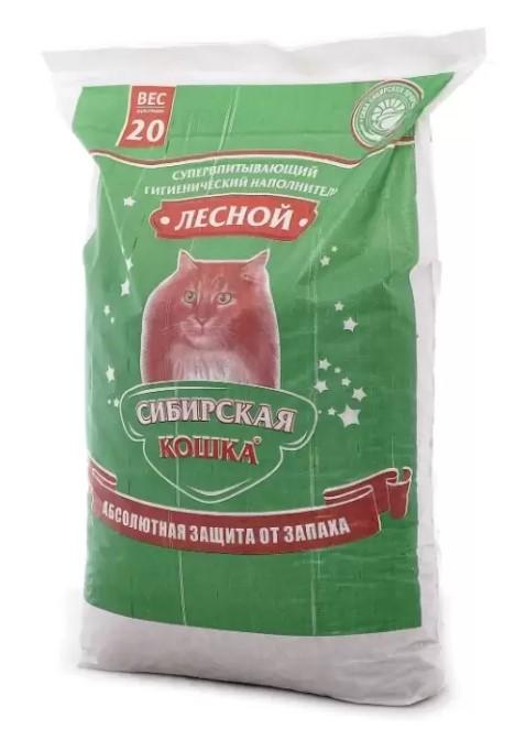 Сибирская кошка Лесной Древесный наполнитель (простая упаковка) 20,000 кг 26318