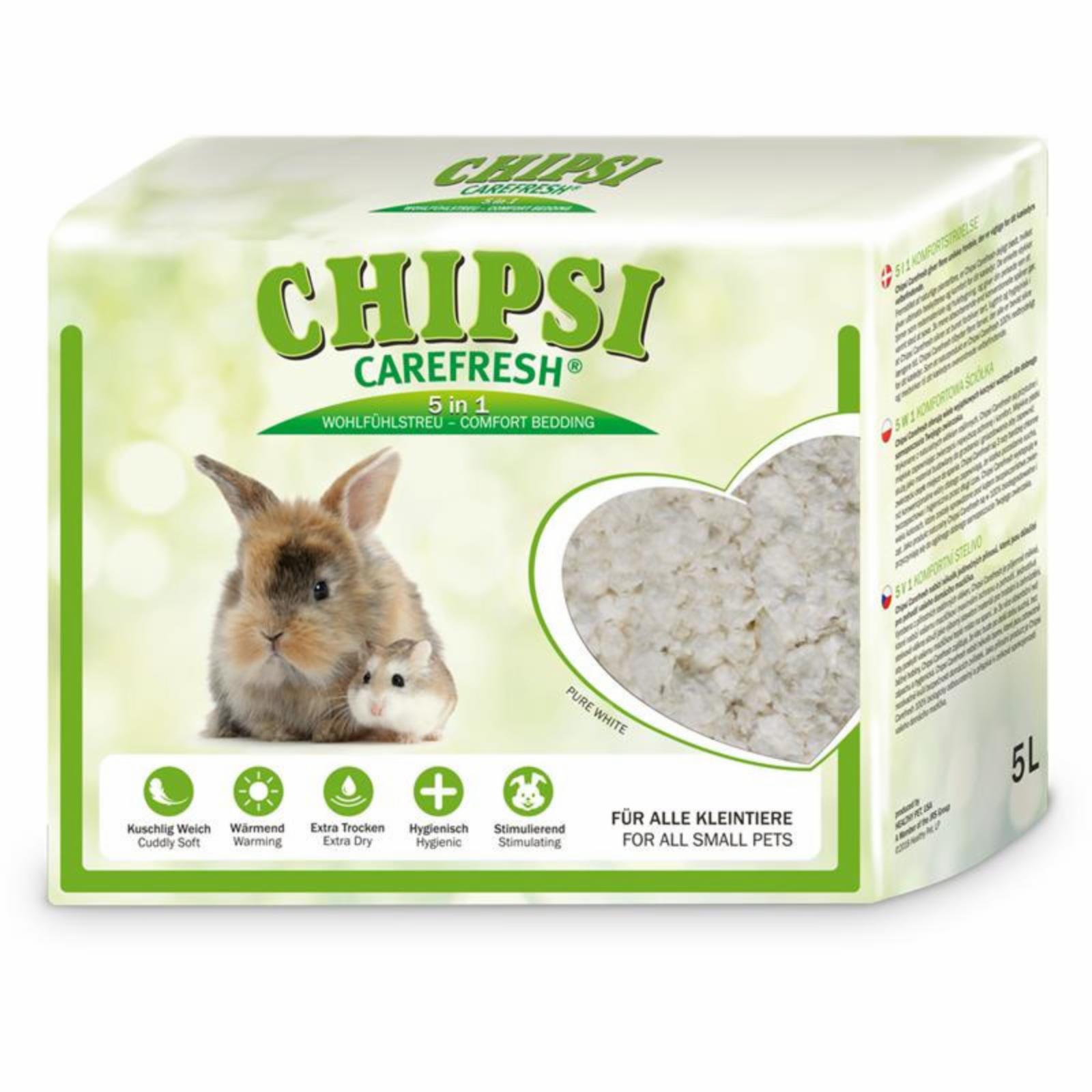 Carefresh Наполнитель подстилка Pure White белый бумажный для мелких домашних животных и птиц 5 л 006100687 0,550 кг 42432