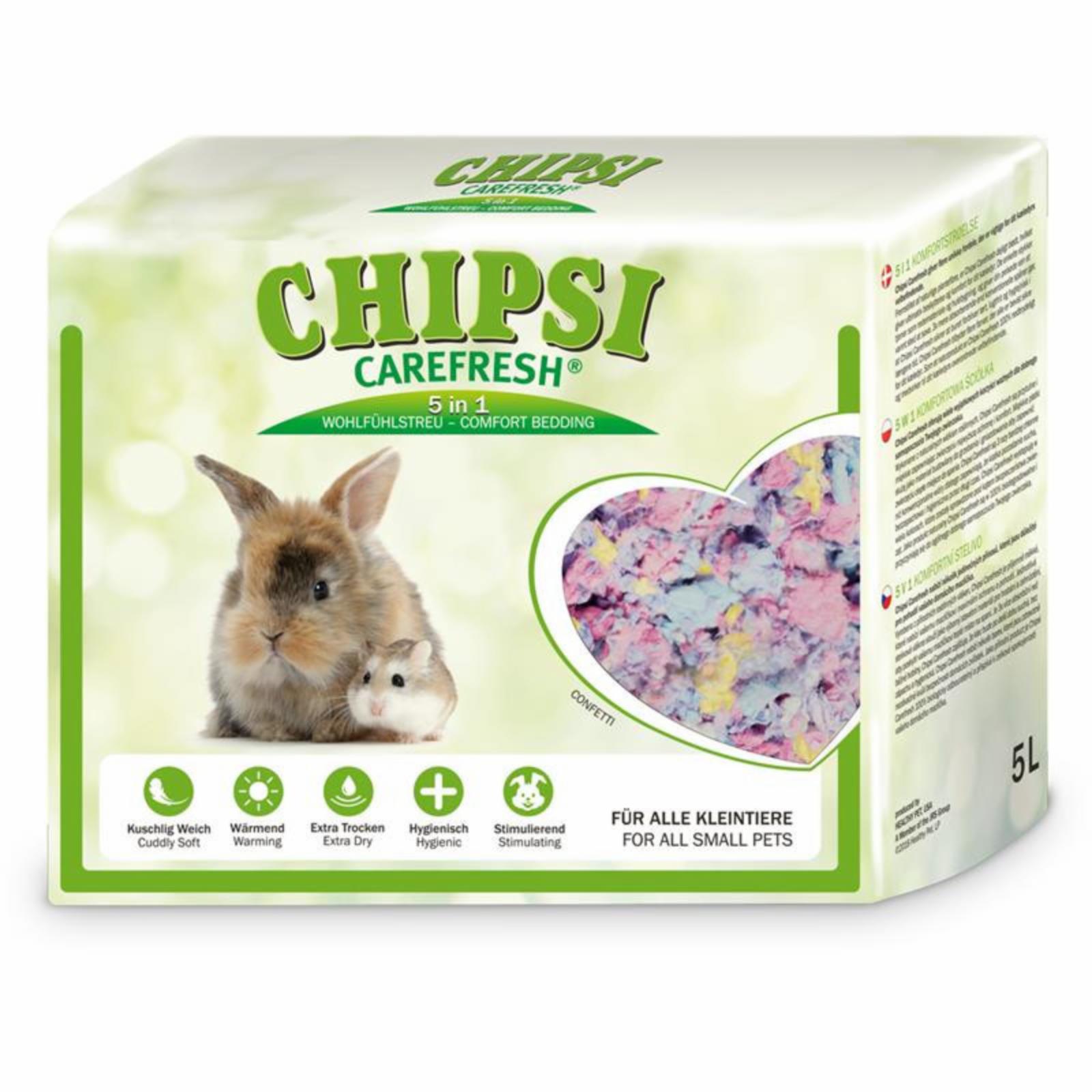 Carefresh ВВА Наполнитель подстилка Confetti разноцветный бумажный для мелких домашних животных и птиц 5 л 006100688 0,550 кг 42431