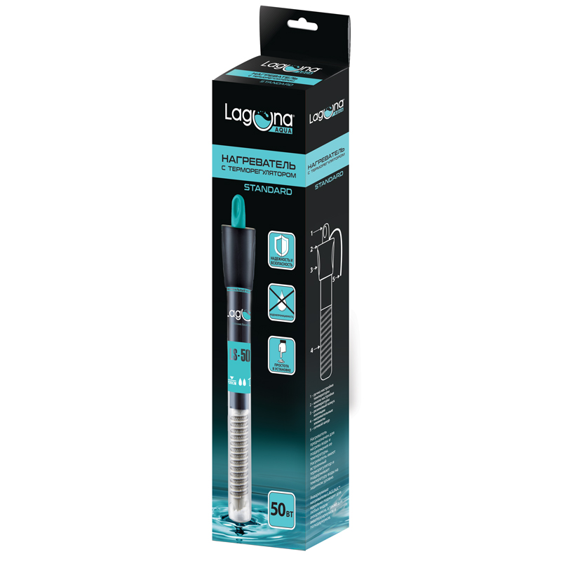 Нагреватель Standard 50Вт LS50W с металлической спиралью, Laguna