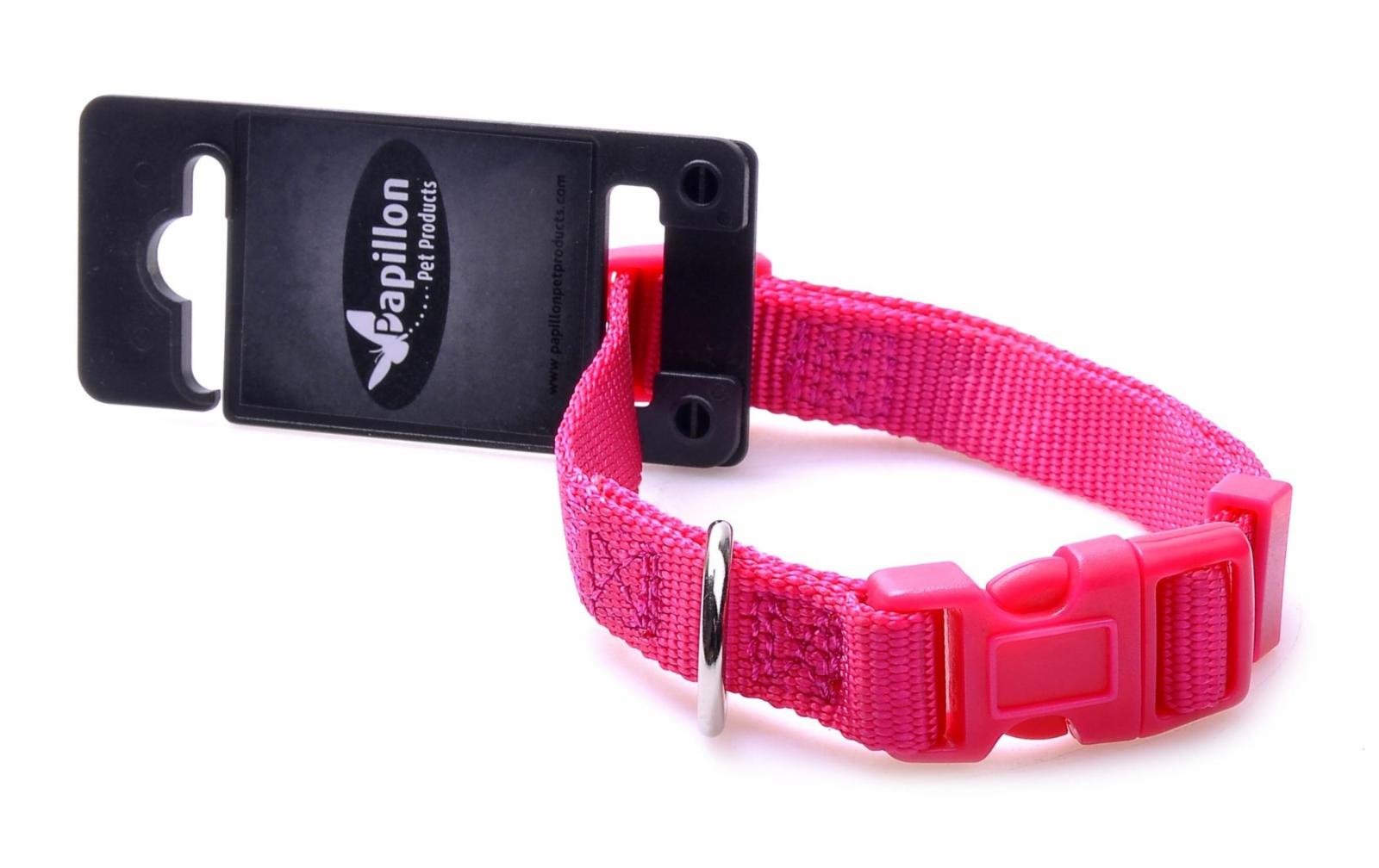 Papillon Нейлоновый ошейник 15мм-33-40см розовый  (Adjustable nylon collar  15 mm x 33 - 40 mm colour pink) 170206 170206 170206 0.033 кг 18520.40