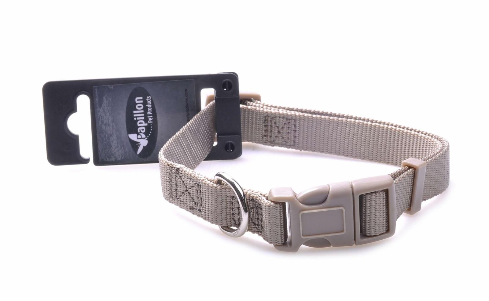 Papillon Нейлоновый ошейник 10мм-20-30см серый (Adjustable nylon collar 10 mm x 20 - 30 cm colour grey) 170217 170217 170217 0.016 кг 18523.30