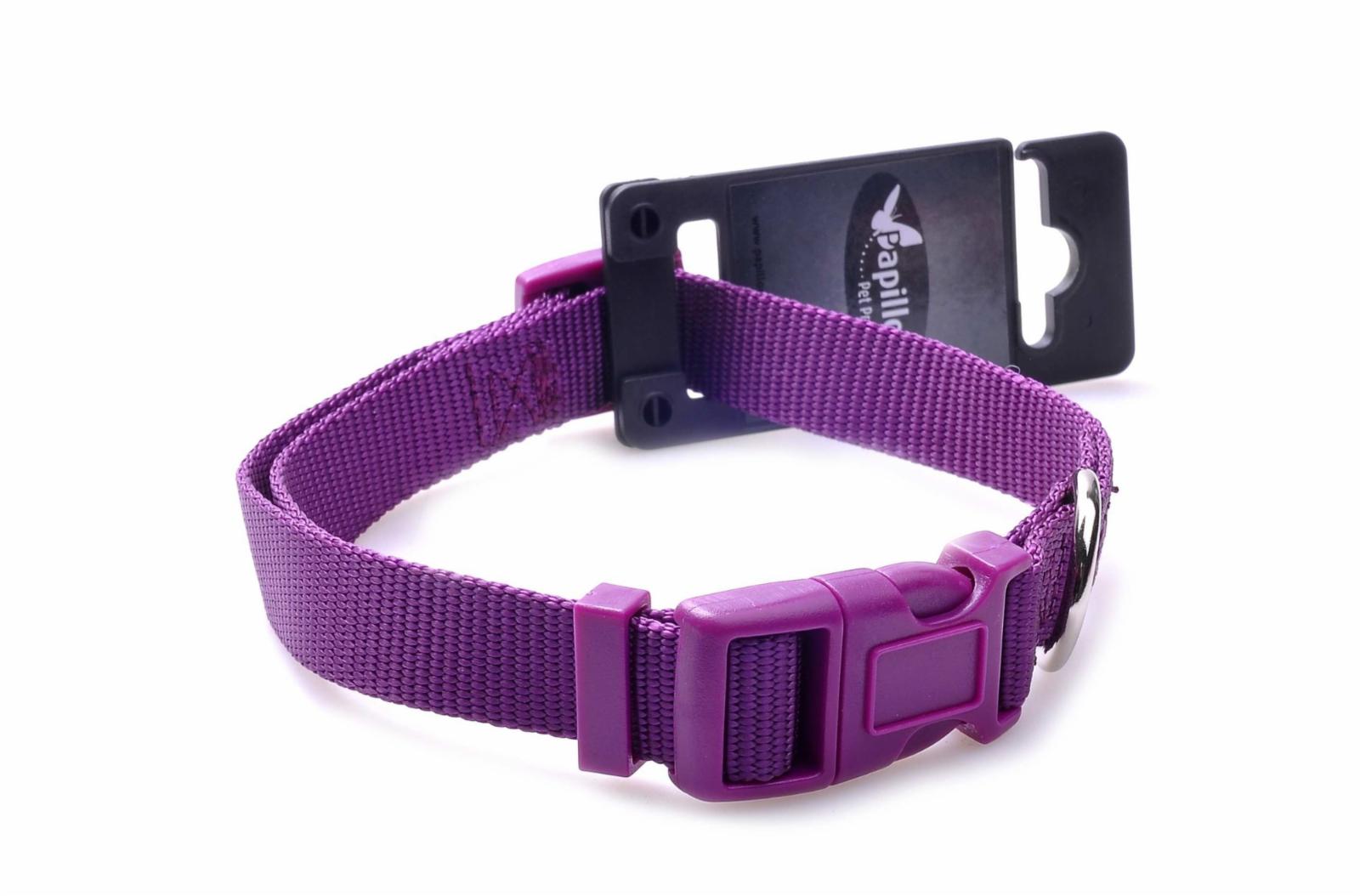 Papillon Нейлоновый ошейник 15мм-33-40см фиолетовый (Adjustable nylon collar  15 mm x 33 - 40 mm colour purple) 170202 170202 170202 0.033 кг 18519.40