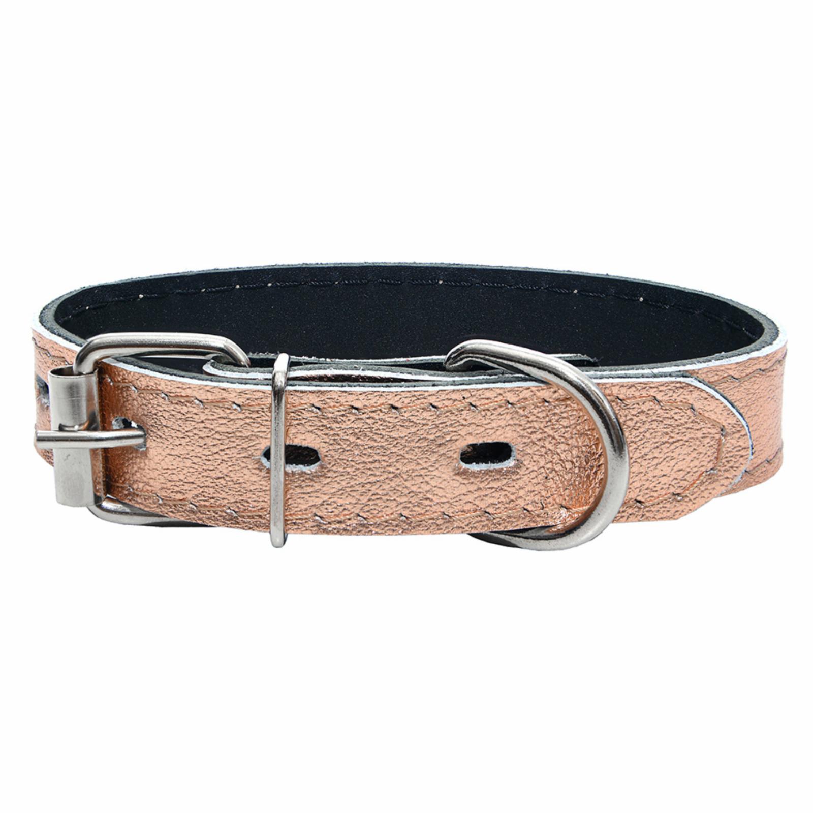 Yami Yami амуниция Ошейник кожаный ROSE GOLD розовый 2 слоя 25мм 29-39см 113025роз 99ред99 113025роз 0.066 кг 55894