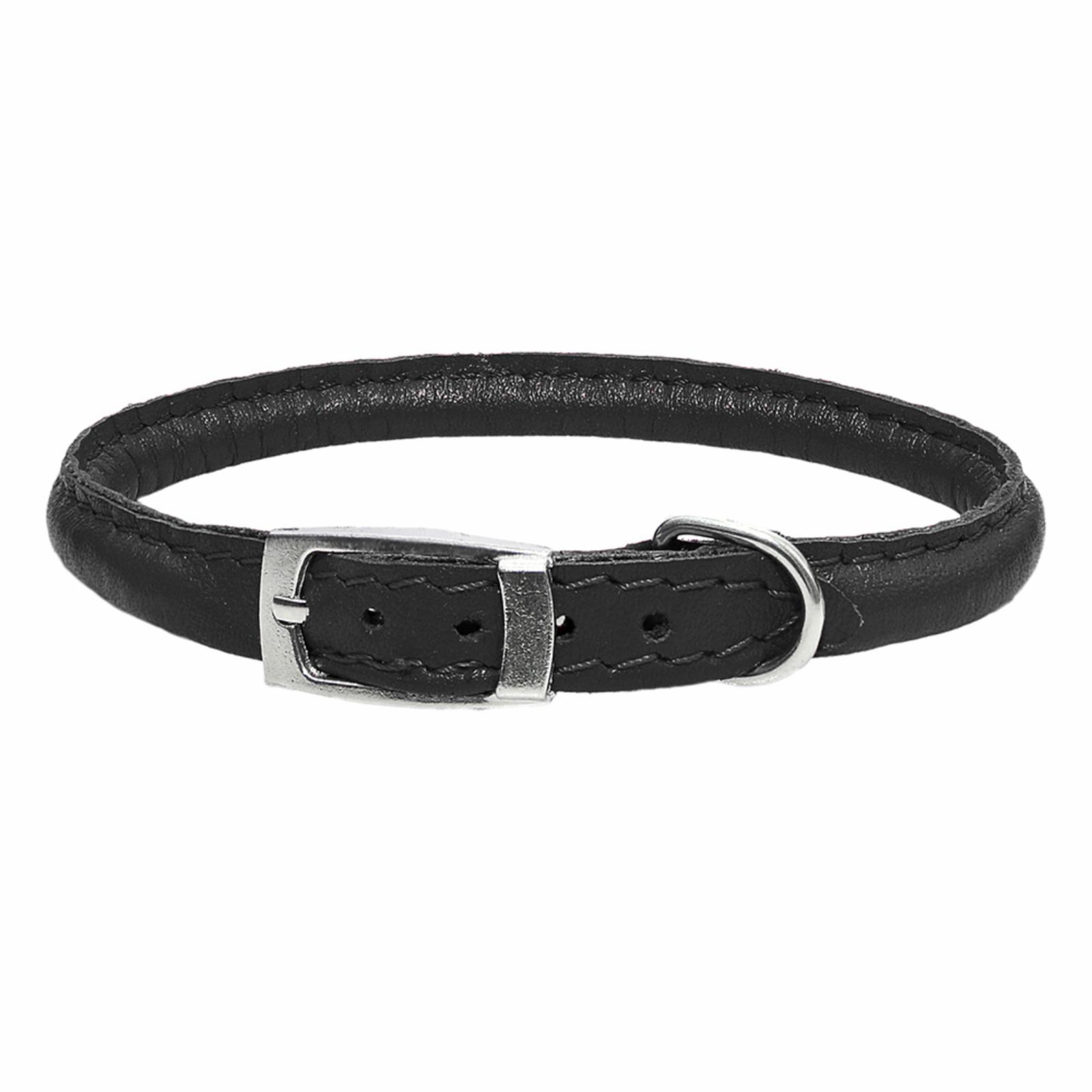 Yami Yami амуниция Ошейник кожаный круглый Поньч черный 5мм  22-26см 410211черн 99ред99 410211черн 0.017 кг 55910