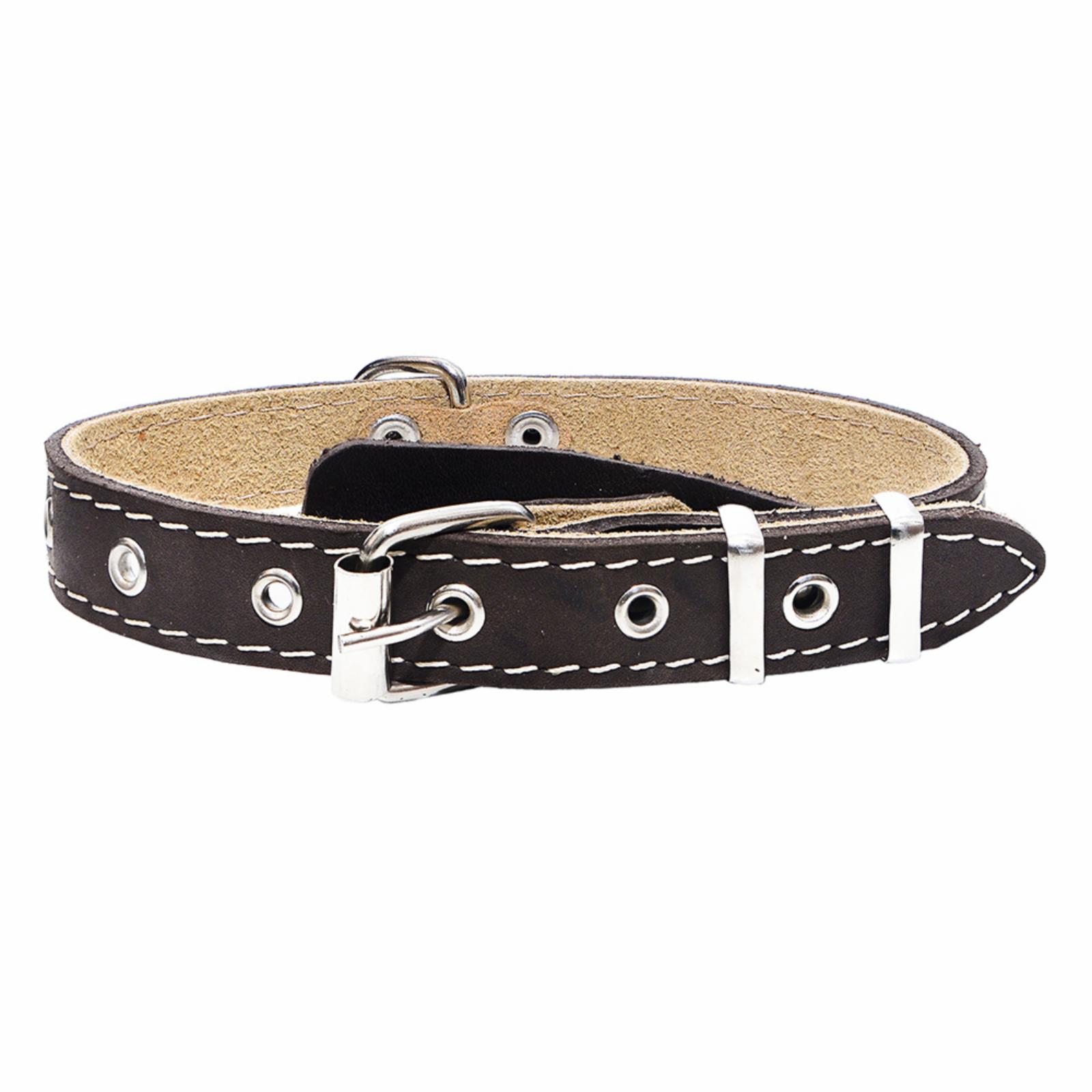 Yami Yami амуниция Ошейник кожаный черный 2 слоя язычок 25мм 30-45см 21225черн 99ред99 21225черн 0.085 кг 55917