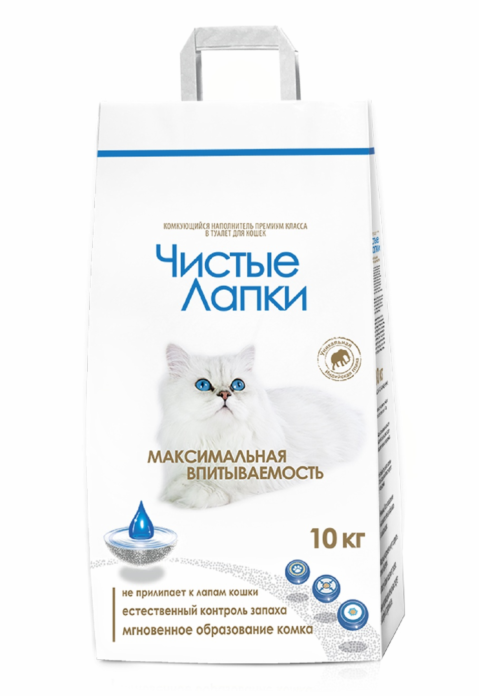 Чистые лапки Комкующийся наполнитель (глина) 5,000 кг 26104