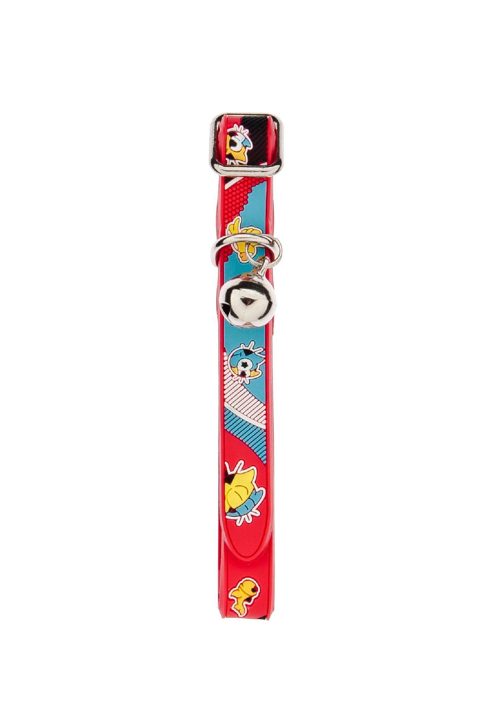 Ferribiella аксессуары Резиновый ошейник для кошек 1,2х30см красный RUBBER CAT COLLAR 1,2X30CM RED HI434-R 0,100 кг 60348