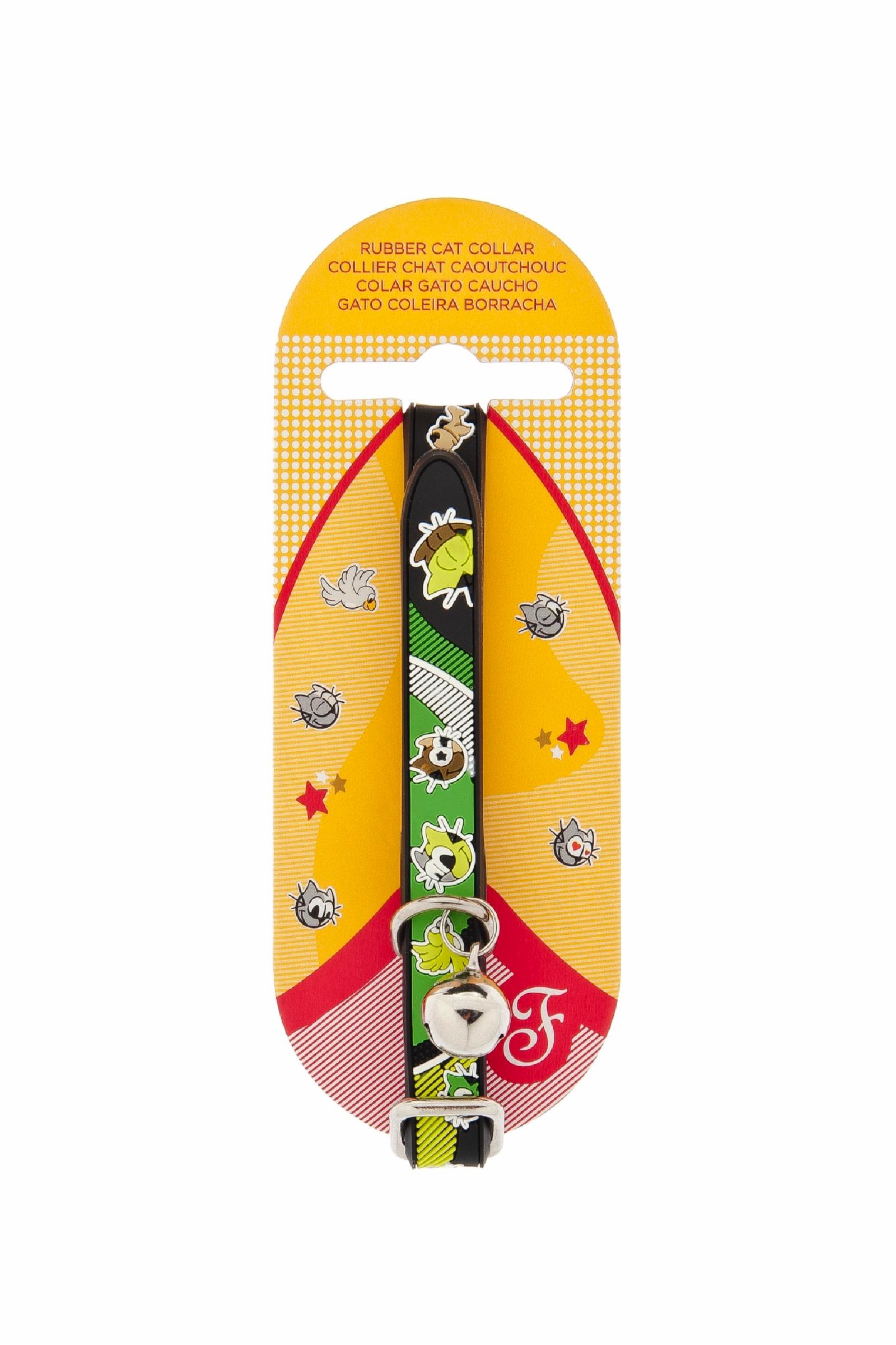 Ferribiella аксессуары Резиновый ошейник для кошек 1,2х30см зеленый RUBBER CAT COLLAR 1,2X30CM CAMOUFLAGE HI434-CAM HI434-CAM 0.100 кг 60347